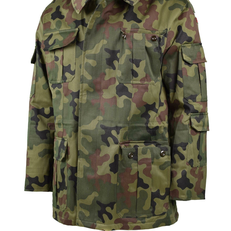 Genuino polaco del ejército polaco parka pantera camufa camufla