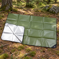 MFH Lona de Emergencia 210 x 150 cm Lona de Camping Revestida de Aluminio OD Verde