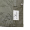 Chaqueta impermeable de protección civil suiza original abrigo largo verde oliva