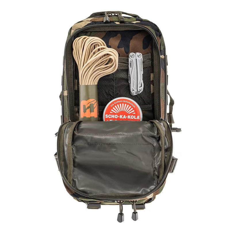 MILLA MIL-TEC ASAULTA DE ASAULTA MARCA TÁCTICA 20 PLANTILLOS CHIVING Trekking Woodland Daypack