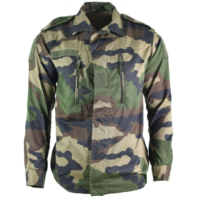 Genuino ejército francés f2 f2 chaqueta de combate fatiga ce camo problema militar excedente nuevo