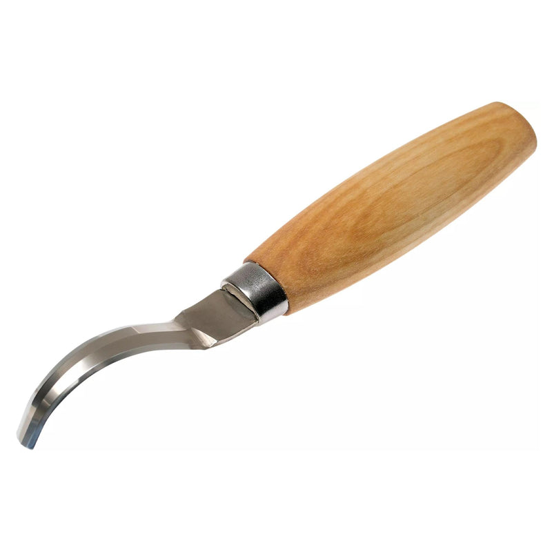 Cuchillo de cuchara de gancho de morakniv 163 herramienta de trabajo de tallado de doble borde de borde inoxidable