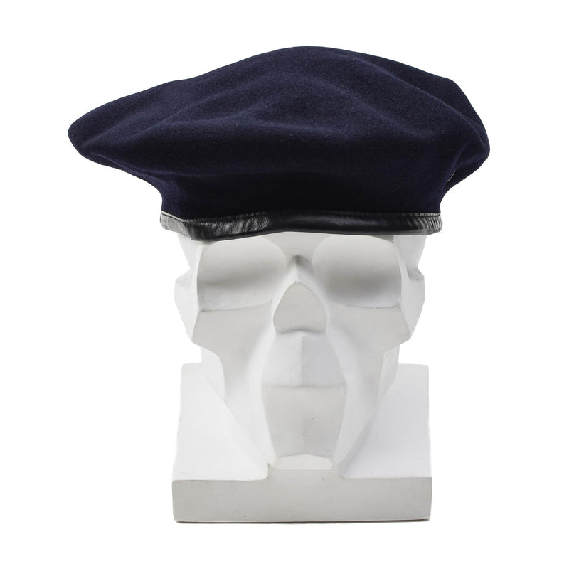 Original del ejército francés de la lana azul oscuro Comando de boina Capa ligera Vintage Nuevo