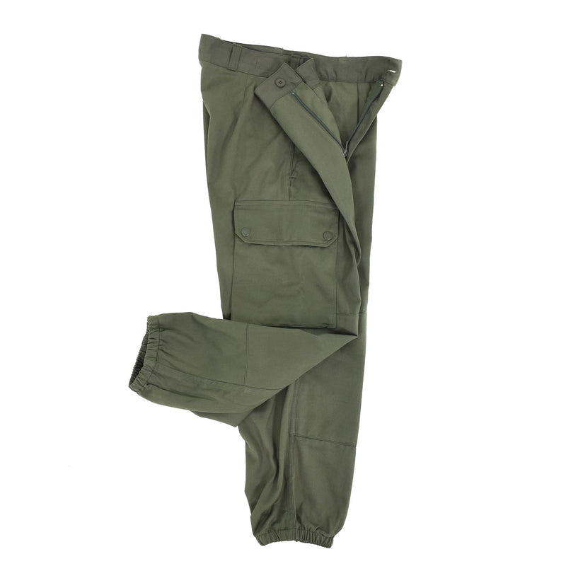 Pantalones del ejército francés original Tropas de campo Militar Green Bdu pantalones excedente nuevo