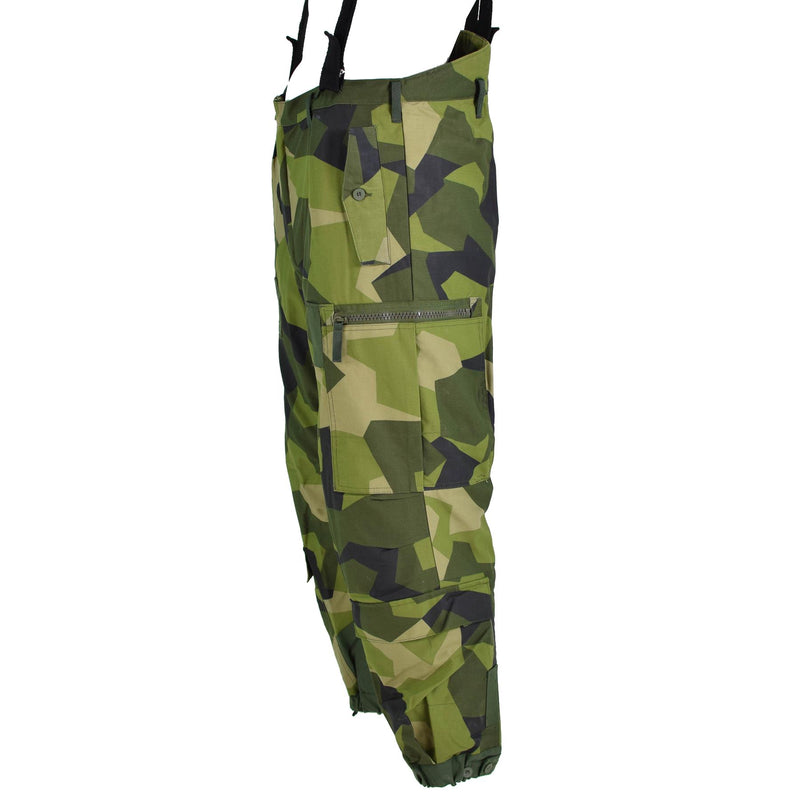 Pantalones de petrolero térmicos suecos originales M90 Splinter Camuflage BDU Pantalones Nuevos