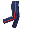 Pantalones deportivos de entrenamiento militar italianos originales Atlético raya roja Azul marino