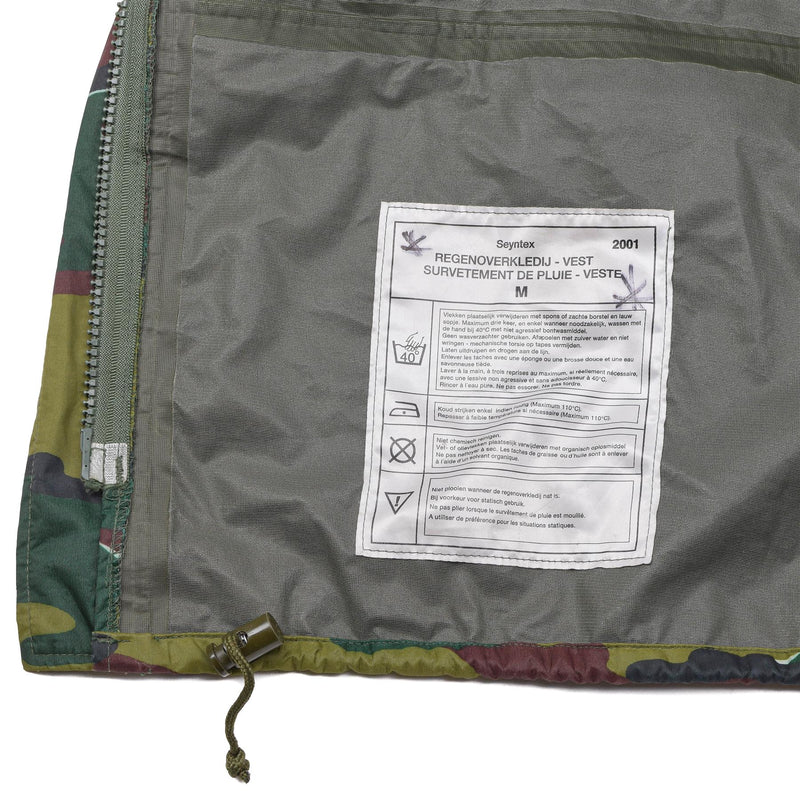 Chaqueta impermeable militar belga original camuflaje seyntex recaer