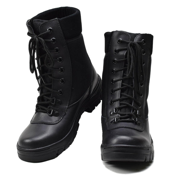 Botas transpirables de cuero negro francés original Armero ligero