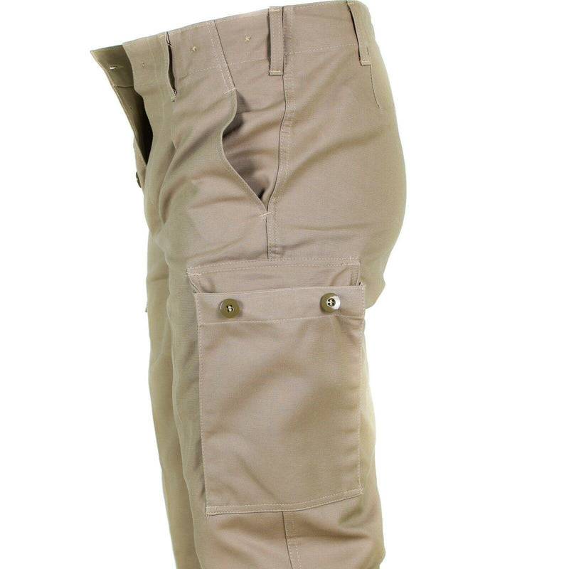 El verdadero ejército alemán emite pantalones de piel de piel de campo combate de pantalones bw caki nuevos