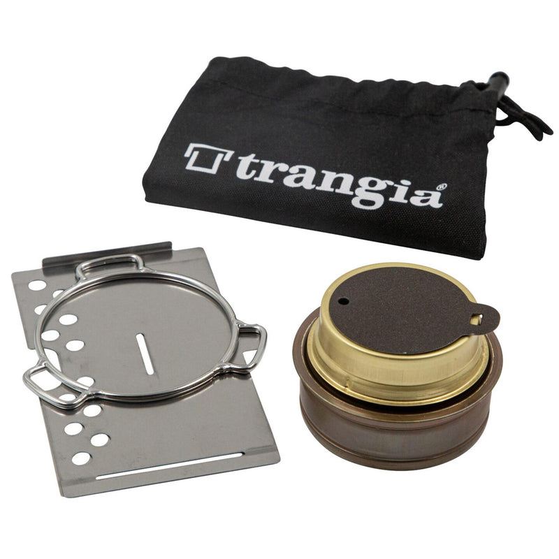 Trangia Mini Compact Ultralight Portable Stove Set Kit Burnet Kit de senderismo al aire libre