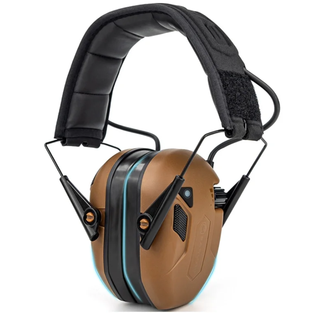 EARMOR M300T Protector Auditivo Electrónico Bluetooth 22dB NRR Coyote Marrón