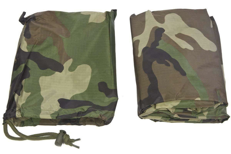 Mil-Tec Brand Poncho Ejército Rainer impermeable Ripstop Military Woodland
