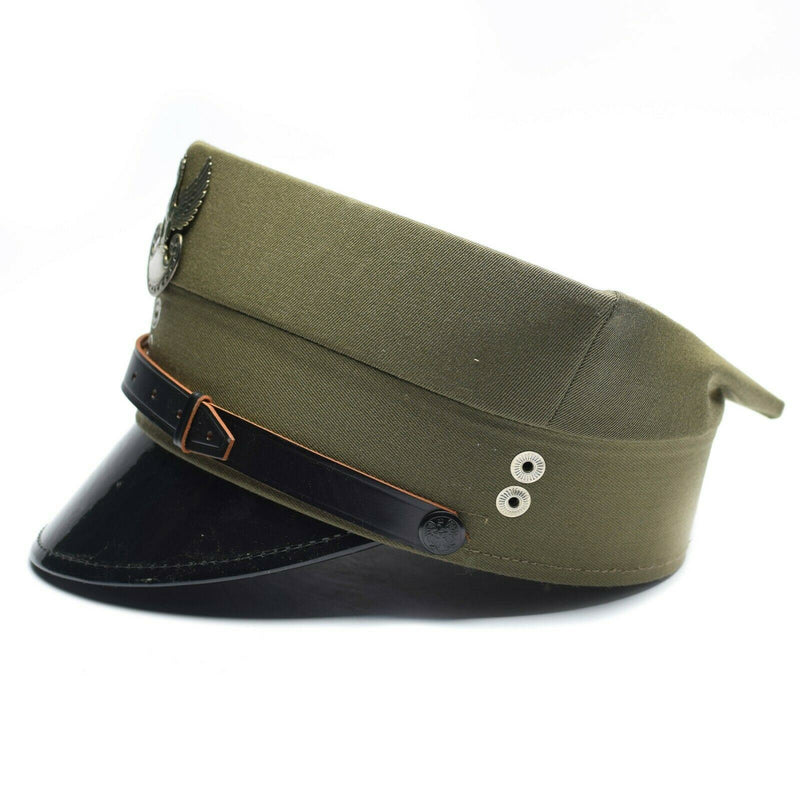 Genuino oficial de visor militar polaco Oficial del ejército de Polonia pico Cap Olive nuevo