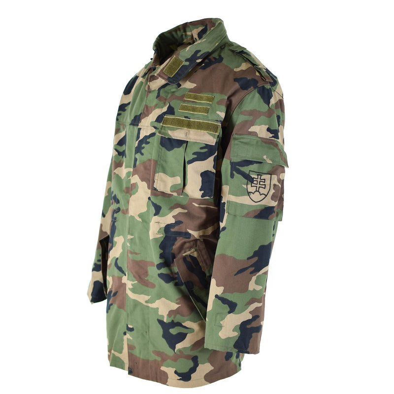 Chaqueta de campo del ejército vintage eslovaca M97 CAMO Combate Military Parka Nuevo