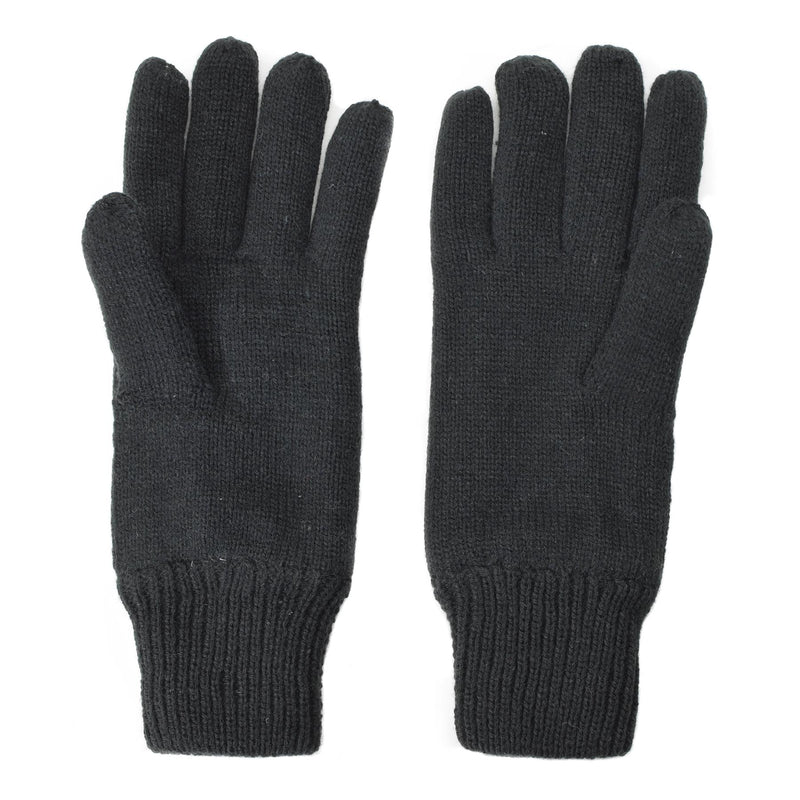 Guantes de Mil-Tec hombres calientes tejidos thinsulate ™ Equipo táctico de invierno negro