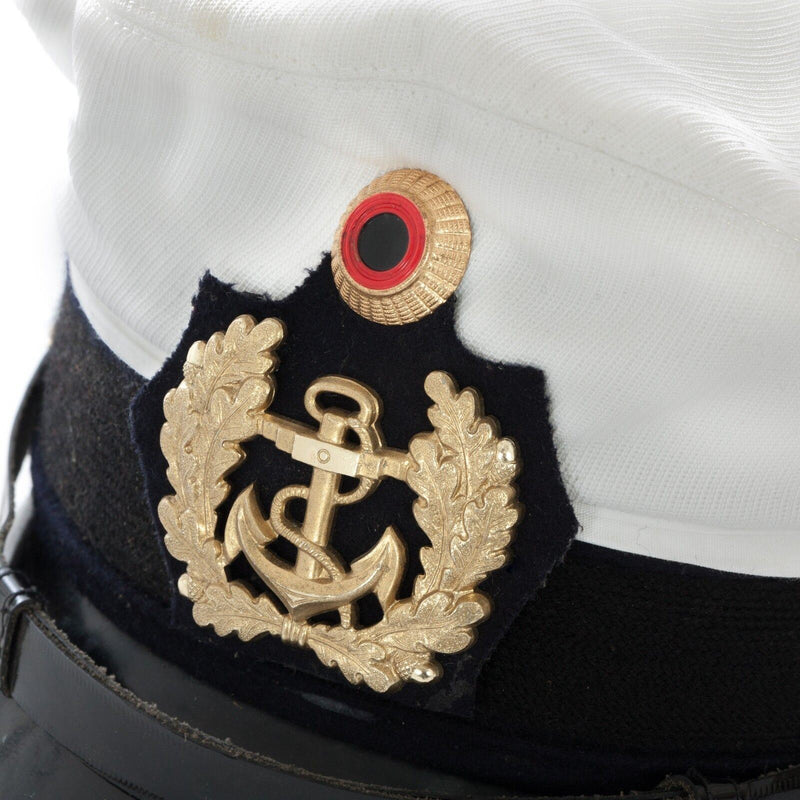 Oficiales del ejército alemán original de BW CAP CAP FORAGE DE VISIÓN HABE PIECHO ARMAJA NAVAL