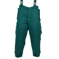 Pantalones con peto térmicos militares austriacos originales con aislamiento para clima frío, verde