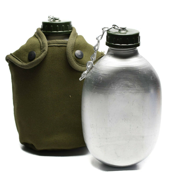 Ejército francés original bebiendo frasco botella de agua botella de comedor de comedor