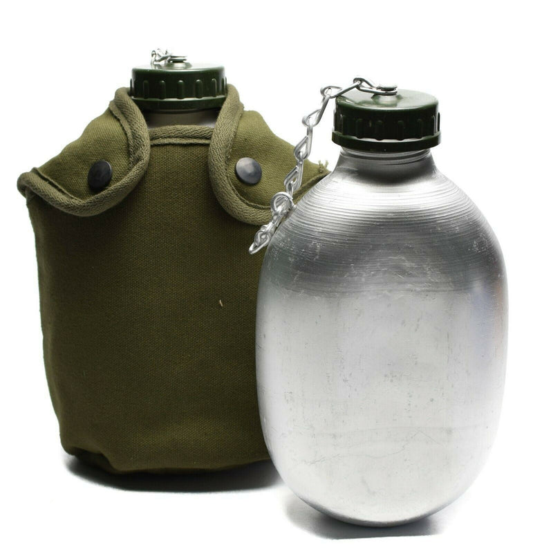 Ejército francés original bebiendo frasco botella de agua botella de comedor de comedor