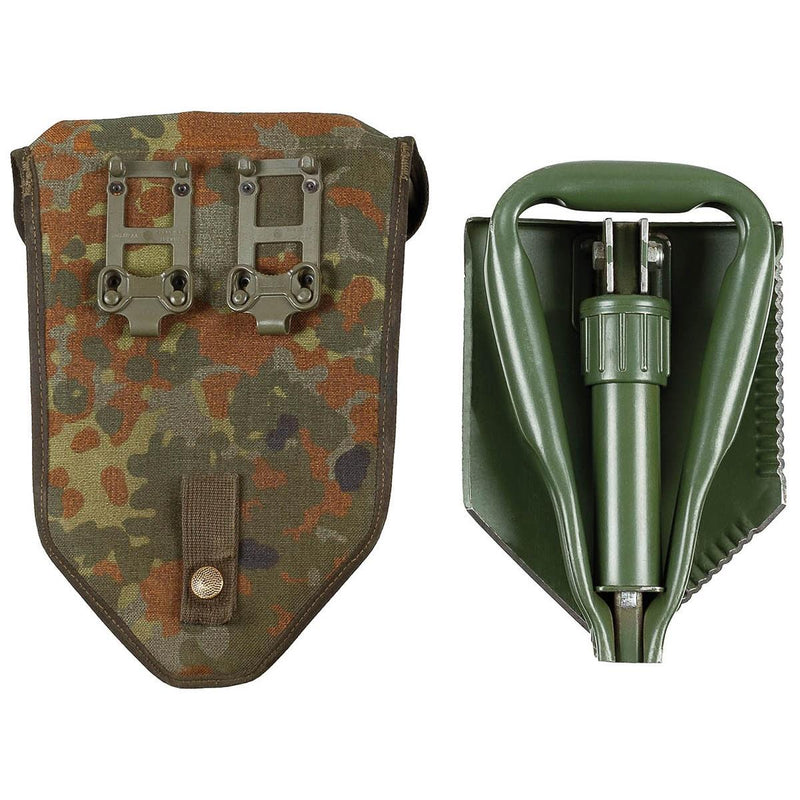 Chovela de plegado del ejército de BW alemán original. Survival Spade verde al aire libre