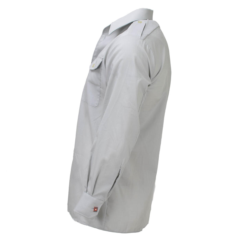 Camisas clásicas del ejército austriaco original uniforme de manga larga gris nuevo nuevo