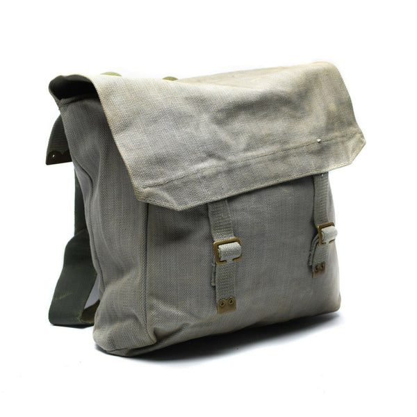 Ejército británico original M37 Haversack Canvas Pack Gris Bolso lateral grande