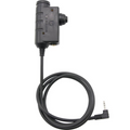Earmor PTT Adaptador Motorola 1-Pin Radio Auriculares Con Cable Táctico Negro