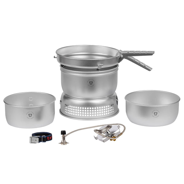 Trangia Compact Ultralight Stove de aluminio Conjunto de gas de gas líquido Campisco de campamento