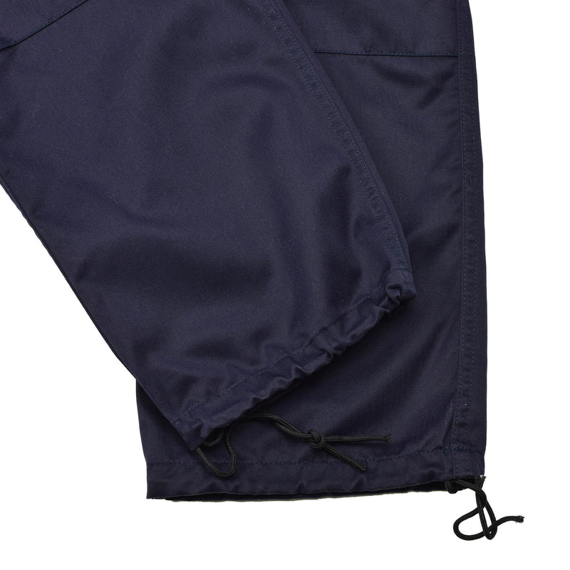 Pantalones de la policía militar francesa original Modelo F1 con pantalones de trabajo de cinturón ajustable