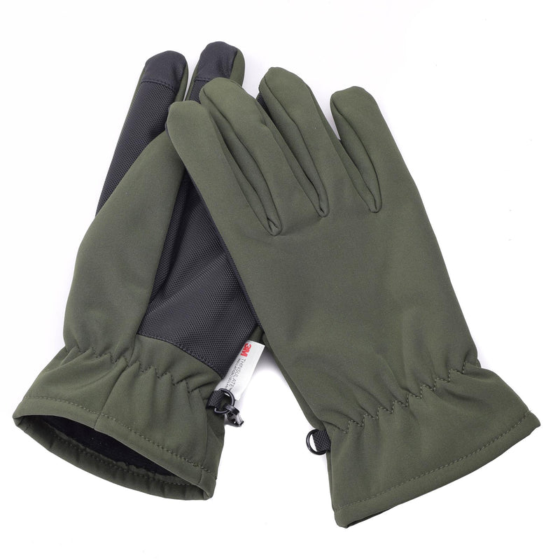 Guantes de Mil-Tec Softshell Thinsulate ™ Linería de oliva Invierno para hombre OD Green Military