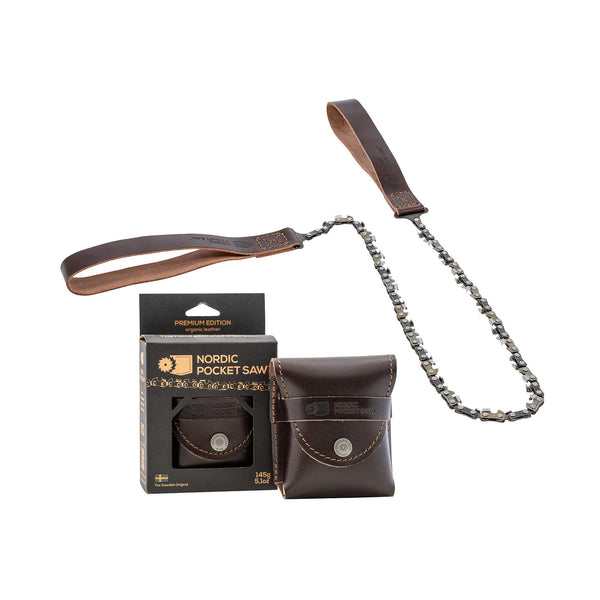 Nordic Pocket Saw senderismo portátil Camping EDITICIÓN DE CADAVIA DE ACERO DE ACERO DE COBON
