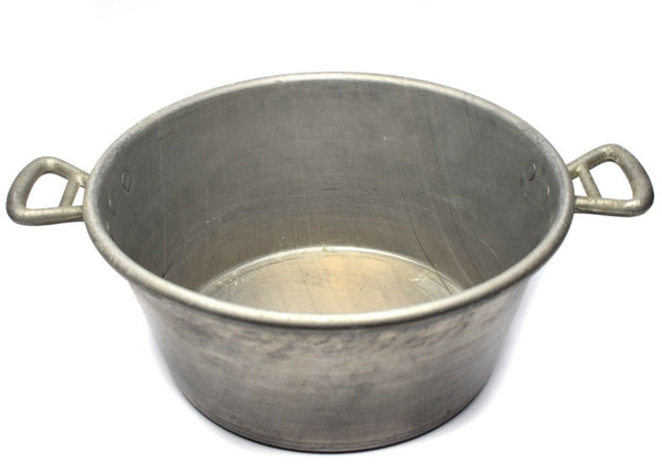 ORIGINAL Ejército francés de cocción grande. Sartén militar de aluminio