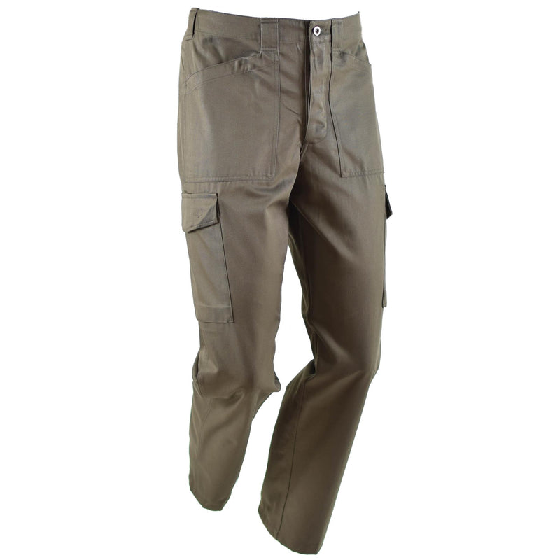Pantalones del ejército austriaco original BDU Combate Field Tropas pantalones OD Tipo 75 Nuevo