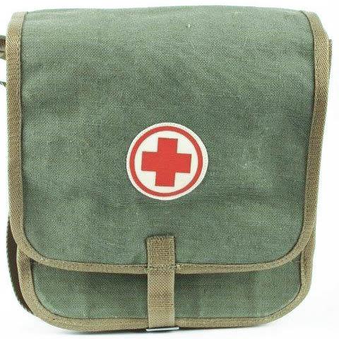 Genuine Polonia Ejército Medic Kit Paramedic Paramedic First Aid Strap Store Bag NUEVO