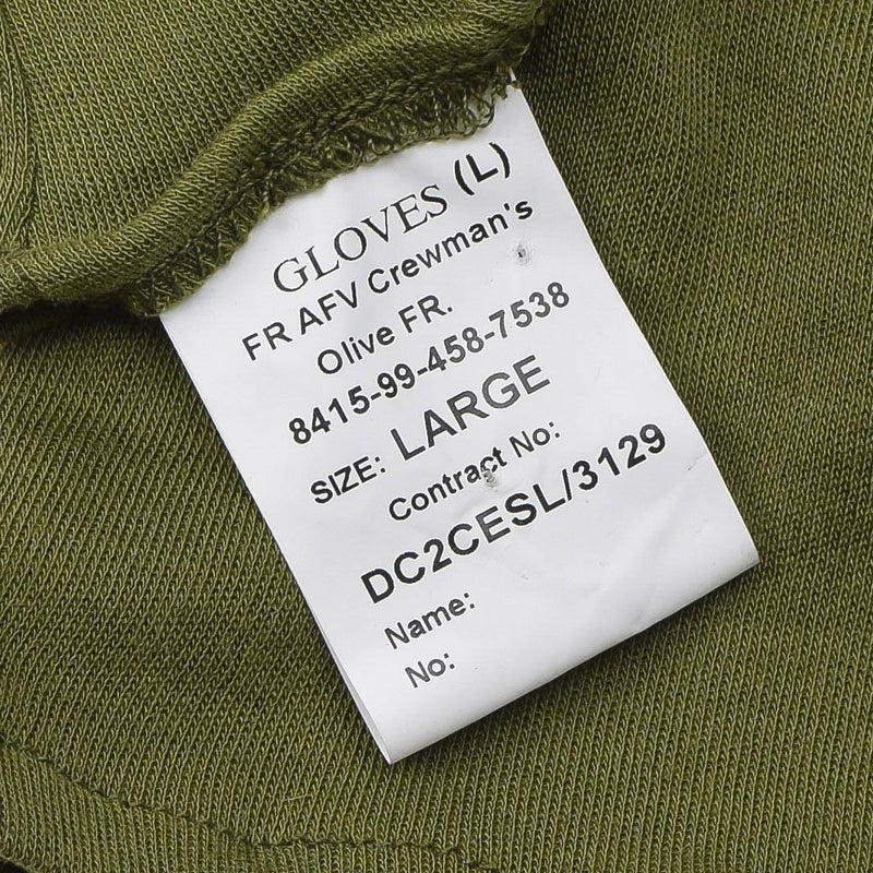 Guantes del ejército británico genuino Guantes de la mano de oliva Guantes de fibra resistentes al fuego NUEVO