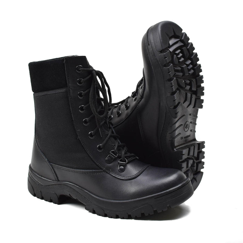 Botas transpirables de cuero negro francés original Armero ligero