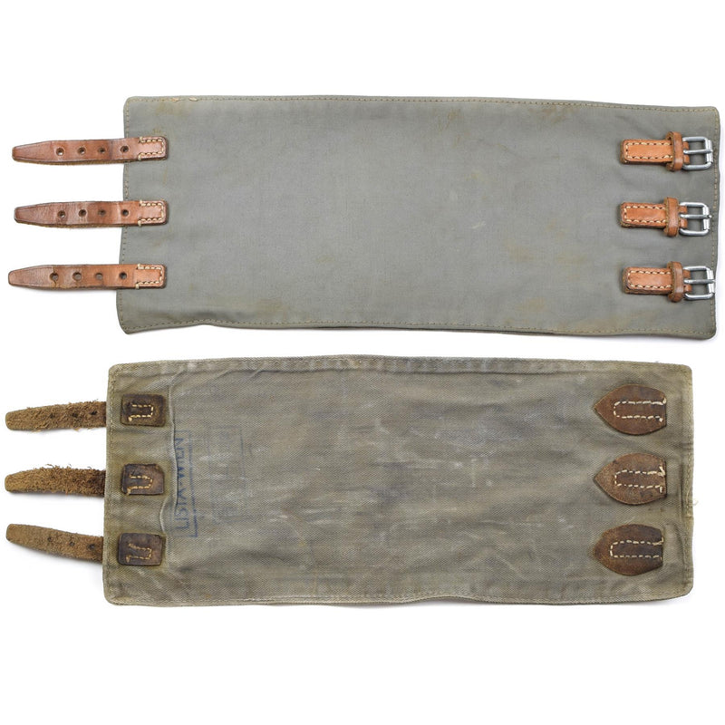 Peerers de piernas del ejército austriaco original M58. Gaiter de excedente militar vintage