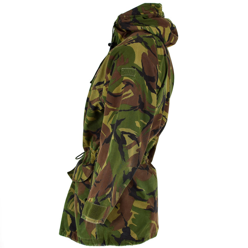 Genuine holandés Combate de la chaqueta del ejército DPM Goretex Camuflaje impermeable PARAPLUS Parka