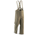 Cubrepantalones con pechera impermeable Gore-Tex del ejército austríaco original Surplus Olive OD
