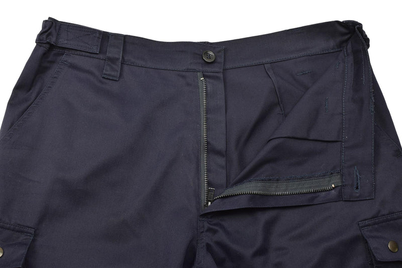Pantalones de la policía militar francesa original Modelo F1 con pantalones de trabajo de cinturón ajustable