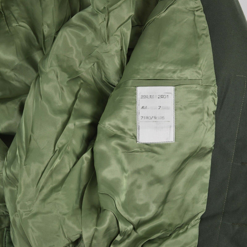 Field del ejército griego original chaqueta ike gabardine lana blaze grecé militar nuevo