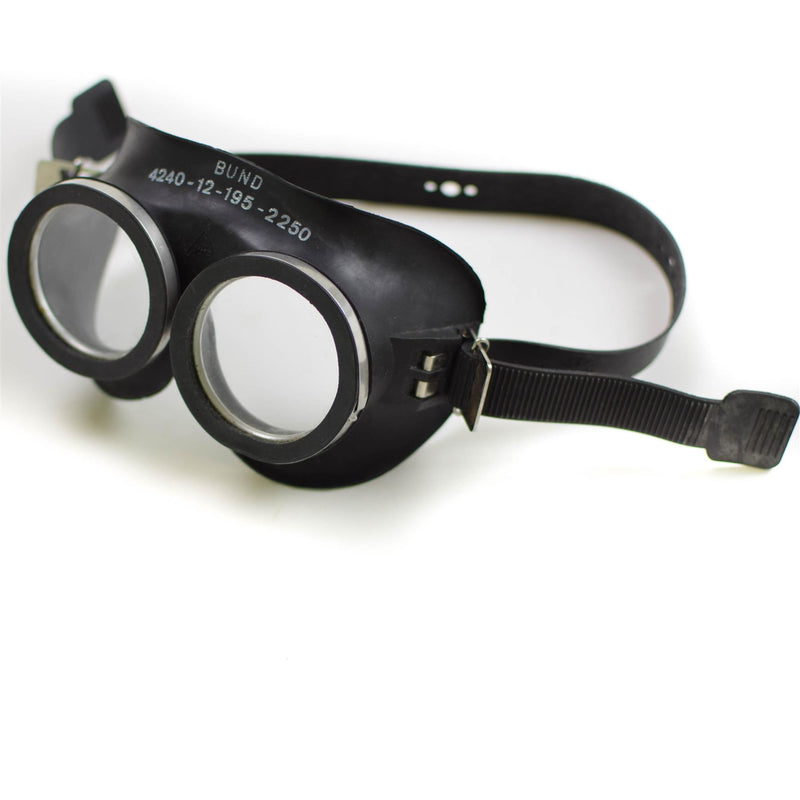 Genuino gafas de protección del ejército alemán BW Black Auer Mask Face Mask Surplus NUEVO