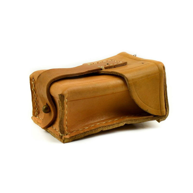 Original checo serbio serbio ejército yugoslava de cuero marrón munición magic