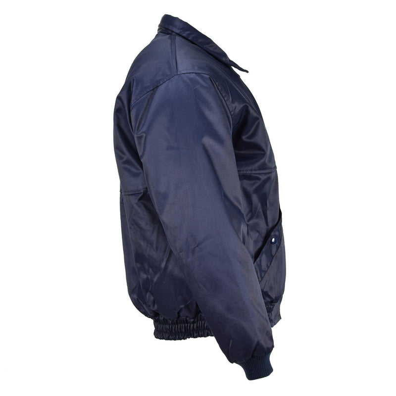 Marca Lambert French Air Forces Bomber Jacket Blue Warm Warm Pilot Piloting Uniforme