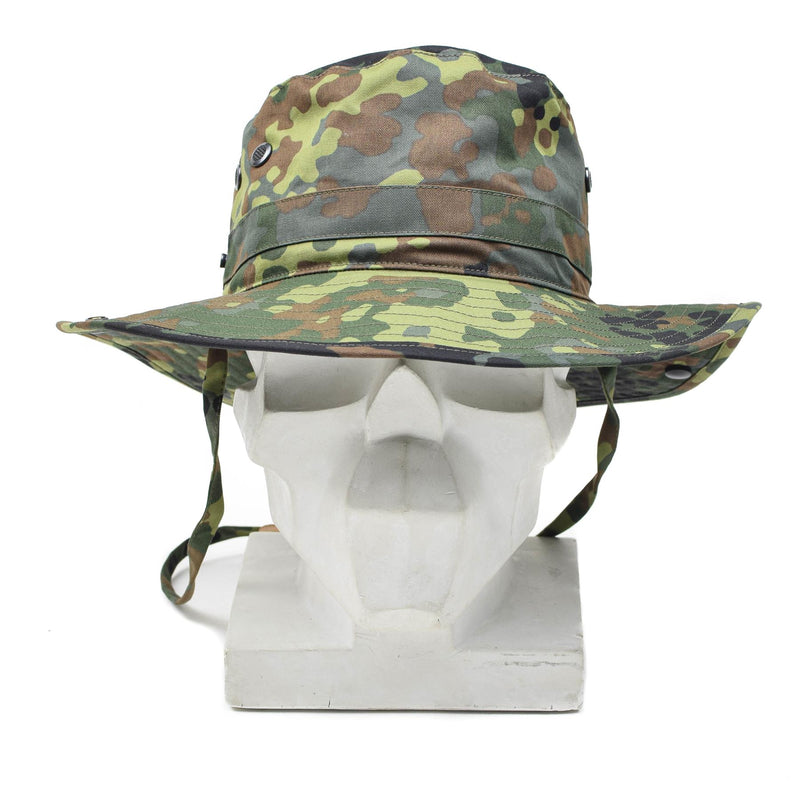 Ejército alemán original Flecktarn Boonie Hat Camping Hunting Outdoor Summer Cap nuevo