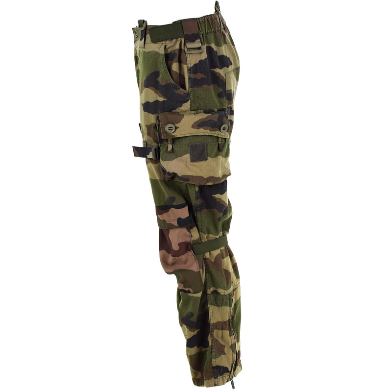 Pantalones de combate genuinos del ejército francés CCE Camuflaje de camuflaje Ripstop