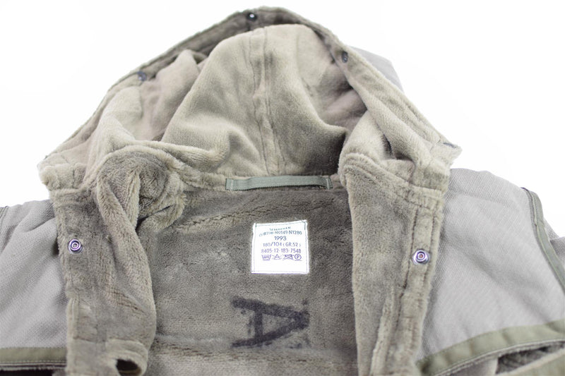 Genuino ejército alemán parka scalweplus chaqueta de abrigo largo delineador de invierno