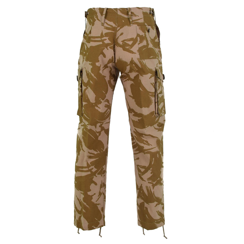 Pantalones de combate del ejército británico genuino DPM pantalones desérticos Ripstop Retardante nuevo