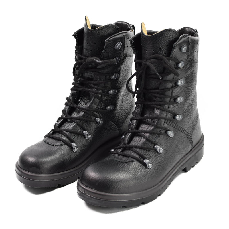 Original Alemania Botas del ejército de la Alemania Campo de cuero negro BDU Combat BW Problema militar nuevo
