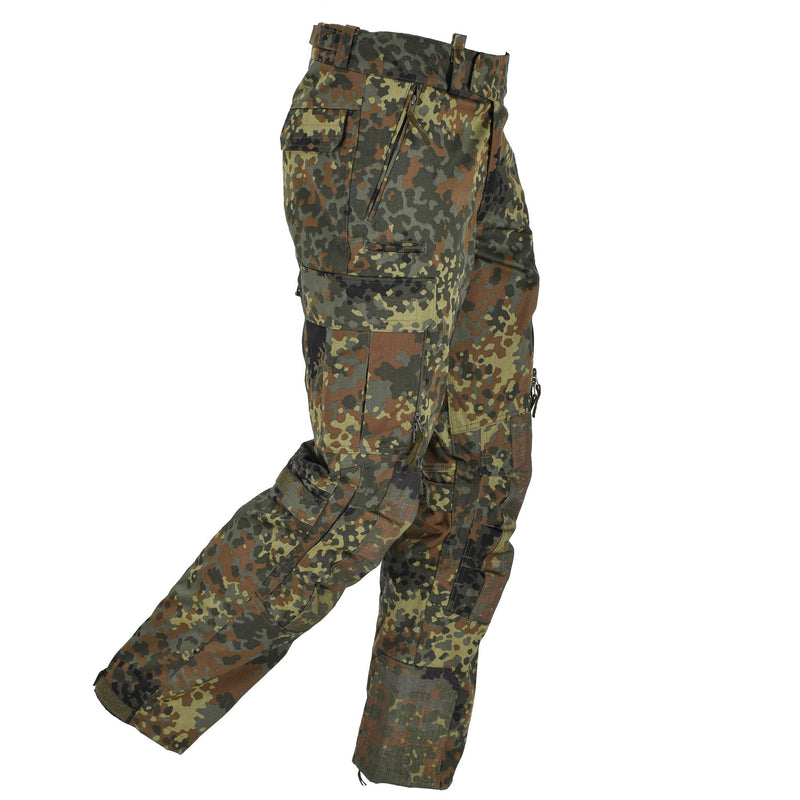 Leo Kohler Sniper Pantalones tácticos Tropas Fuerzas Fuerzas Rip-Stop Flecktarn Camo